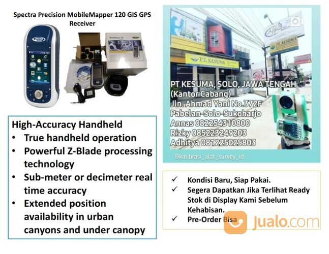 Spectra Precision MobileMapper 120 GIS GPS Receiver Alat Ukur Tanah