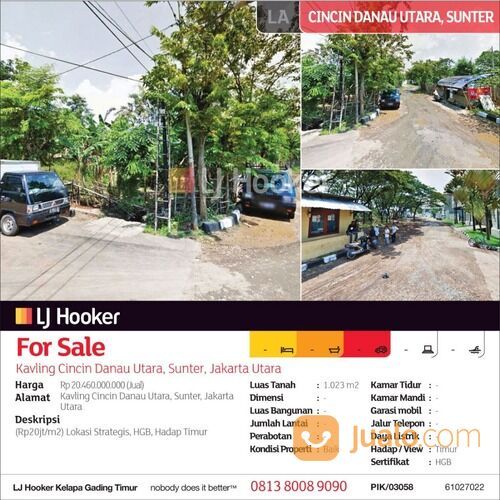 Kavling Jl. Cincin Danau Utara, Papanggo, Tanjung Priok, Jakarta Utara