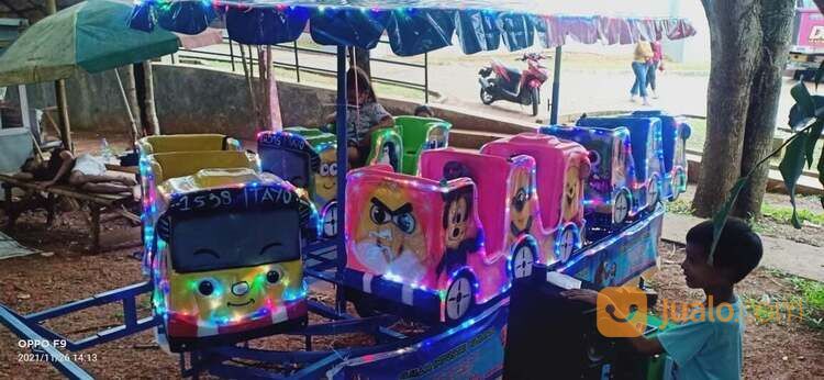 Odong Odong Kereta Panggung Tayo Double Jok - Kereta Mini Wisata Becak Cinta