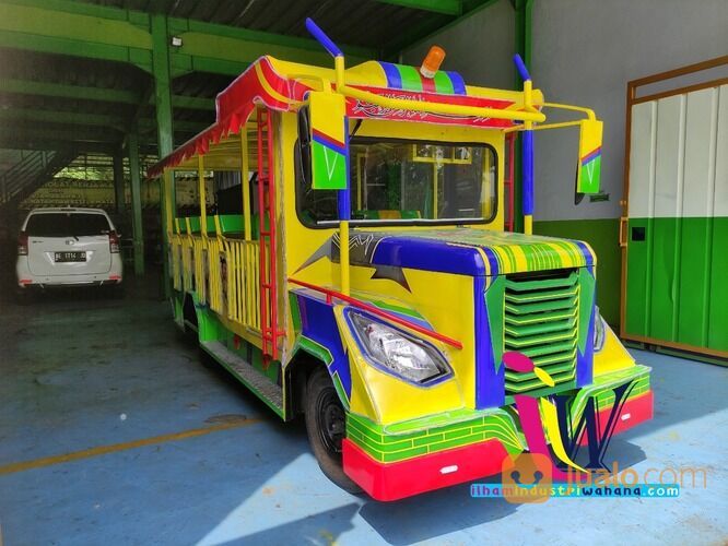Odong Odong Kereta Panggung Tayo Double Jok - Kereta Mini Wisata Becak Cinta