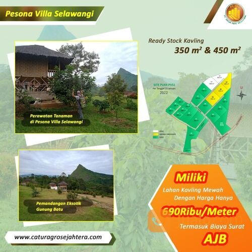 Villa Kebun Yang Berada Dalam Cluster Pesona Villa Selawangi Yang Asri Dan Alami