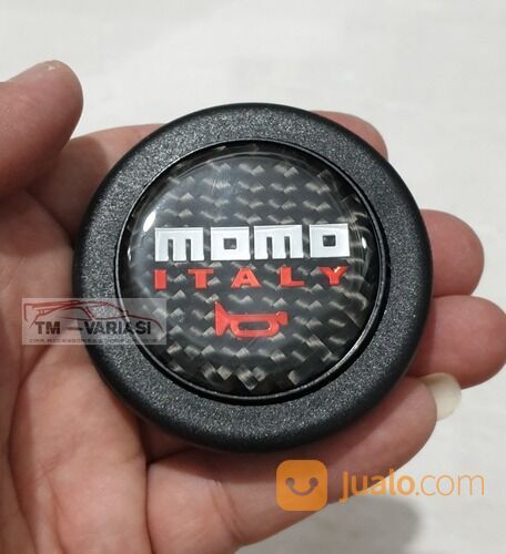 Horn Button Impor Tombol Klakson Stir Racing Momo Carbon Universal