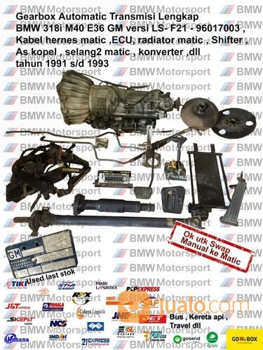 Gearbox Automatic Transmisi Lengkap BMW 318i M40 E36 GM Versi LS- F21 Komplit Perlengkapan Matic