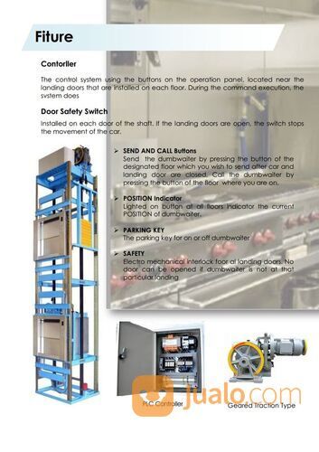 DUMBWAITER Lift Makanan Lift Obat Lift Dokumen
