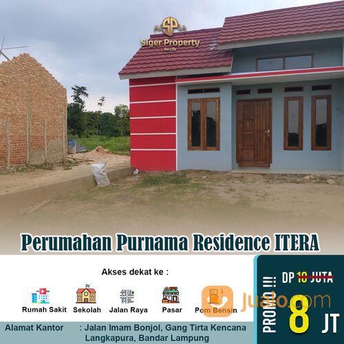 perumahan subsidi purnama residence deket exit itera