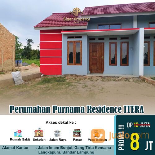 perumahan subsidi purnama residence deket exit itera