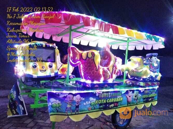 odong odong mobil motor campuran - kereta panggung waterboom mandi bola bebek kayuh