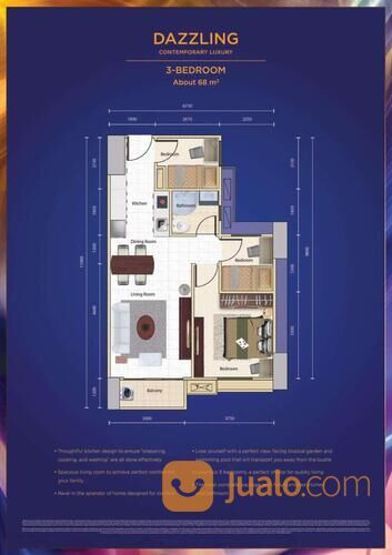 Apartemen Sky House BSD+, Tower Duxton, Type Dazzling