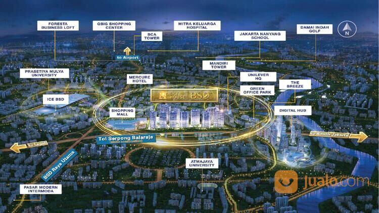 Apartemen Sky House BSD+, Tower Duxton, Type Dazzling