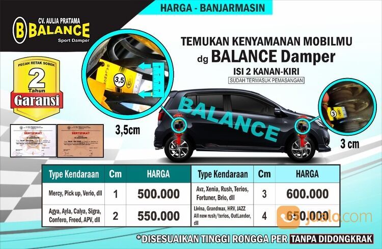Buruan Merapat Ke Bengkel Ibenk Oto Untuk Atasi Limbung & Amblas Mobil. Pakai BALANCE Damper