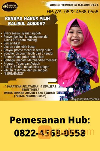 HP/WA: 0822-4568-0558 AQIQAH KEPANJEN MALANG