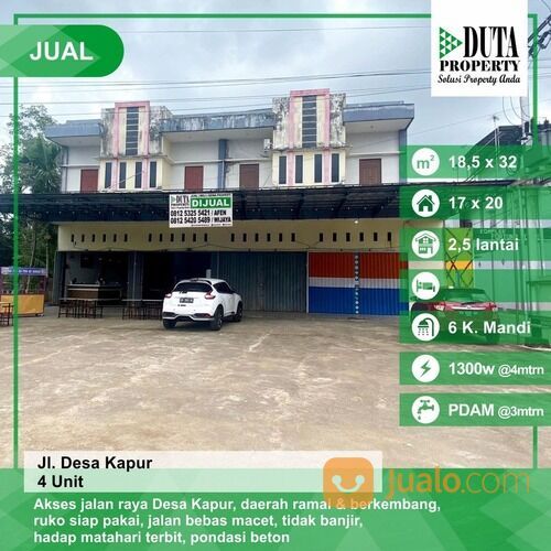 Ruko Desa Kapur, Pontianak, Kalimantan Barat