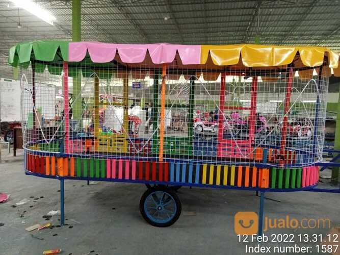 kereta mini karakter odong odong mobil - mandi bola mainan koin