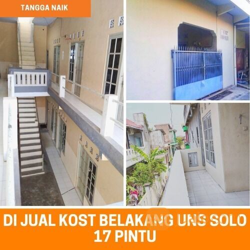 Rumah Kost Kontrakan 17 Kamar Belakang UNS Solo