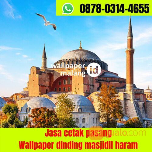 JASA CETAK PASANG WALLPAPER DINDING MASJIDIL HARAM