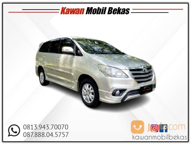 TOYOTA KIJANG INNOVA 2.0 G LUXURY AT BENSIN 2014 SILVER