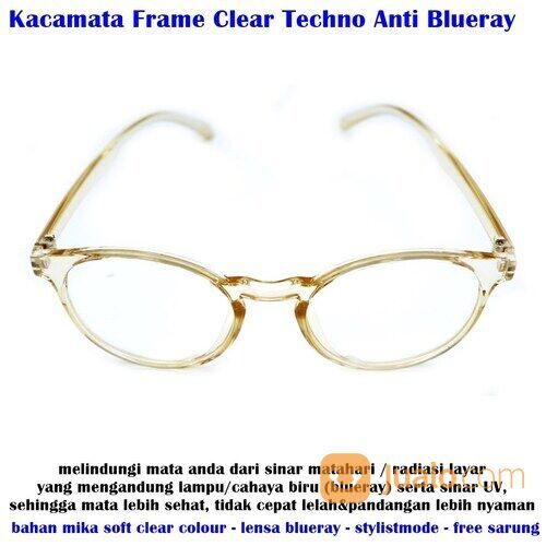 Kacamata Blue Ray Lens Frame Original Kuning