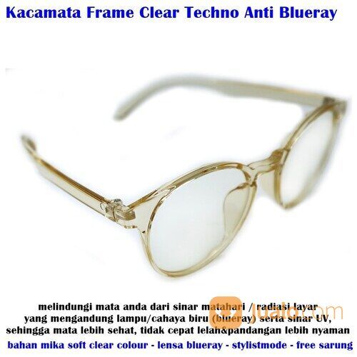 Kacamata Blue Ray Lens Frame Original Kuning