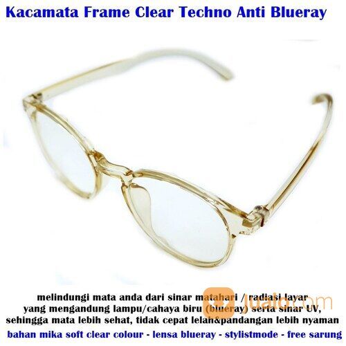Kacamata Blue Ray Lens Frame Original Kuning