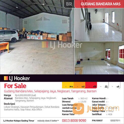 Gudang Bandara Mas, Selapajang Jaya, Neglasari, Tangerang, Banten