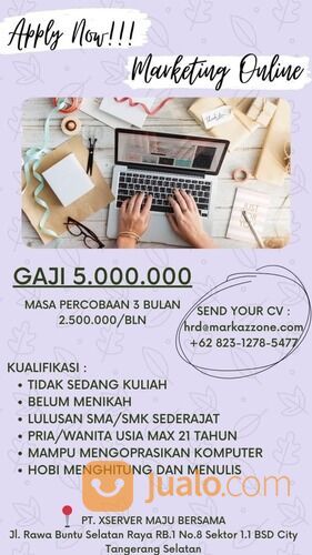 Lowongan Pekerjaan Marketing Online