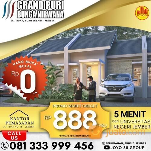 PROMO RUMAH SUBSIDI JEMBER GRAND PURI BUNGA NIRWANA 888 MARET