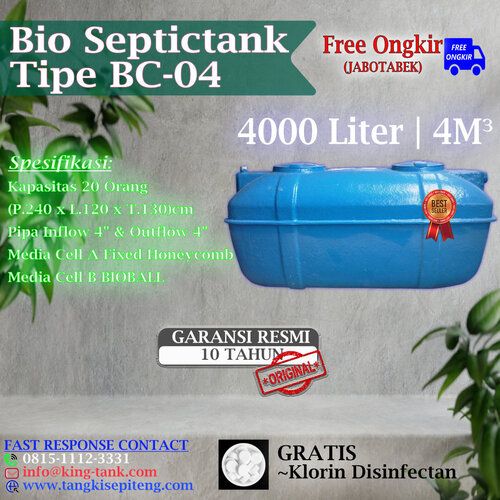 Tangki BIOTANK BIOTECH BIOFIL 4000 Liter / 4 m3