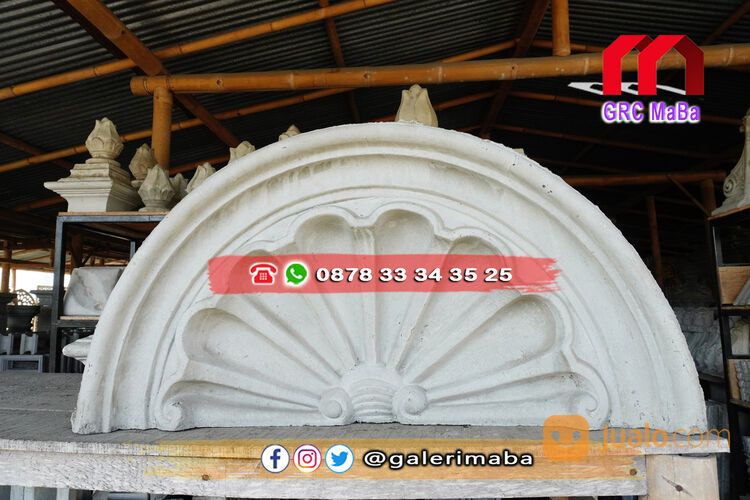 Ornamen Dinding Setengah Lingkaran Keong