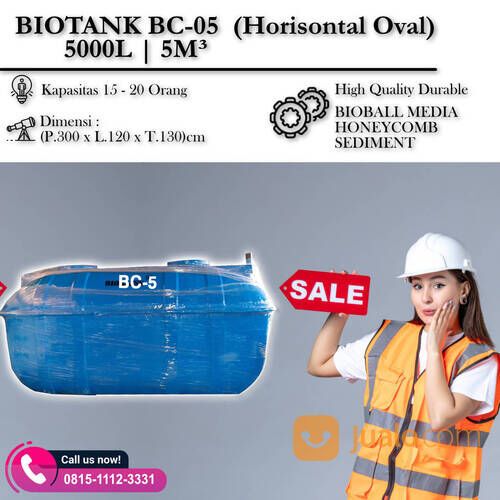 TANGKI BIOTANK BIOFIL BIOTECH 5000 Liter / 5 m3