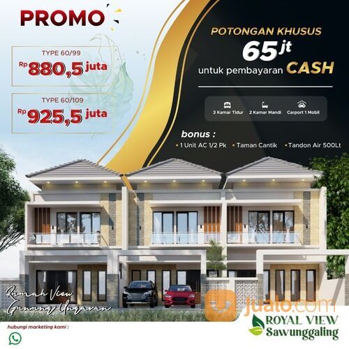 PROMO CASCBACK rumah view bagus area Sawunggaling Banyumanik