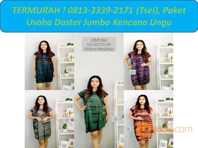 TERMURAH ! 0813-3339-2171 (Tsel), Paket Usaha Daster Jumbo Kencana Ungu Lamongan