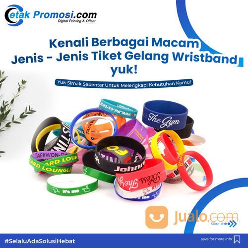 Wristband Vinyl Wristband yupo Wristband event Gelang event ukuran standard kualitas premium