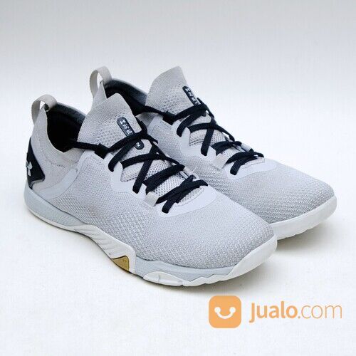 Under Armour TriBase Reign 3 Grey Size 40 Sepatu Gym Fitness Training Olahraga