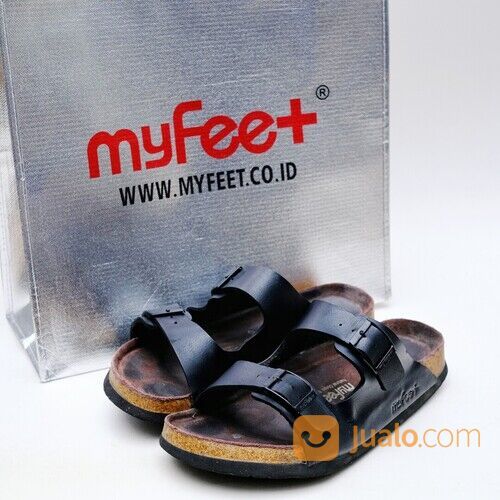 Sandal MyFeet F2 Classic Black Size 40 Original - Sendal Kesehatan Size 40