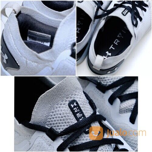 Under Armour TriBase Reign 3 Grey Size 40 Sepatu Gym Fitness Training Olahraga