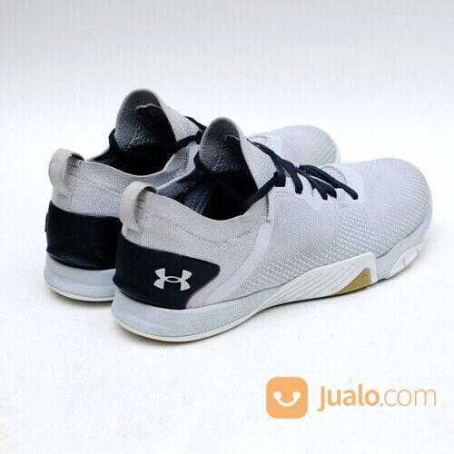 Under Armour TriBase Reign 3 Grey Size 40 Sepatu Gym Fitness Training Olahraga