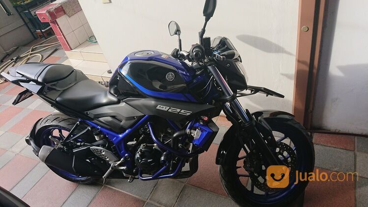 Motor Yamaha MT25 Des 2017 BiruHitam KM. rendah, gress spt baru tinggal pakai