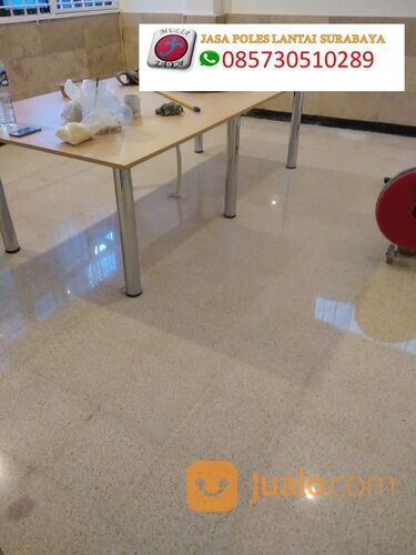 JASA POLES LANTAI TERASO , MARMER MURAH DI SURABAYA