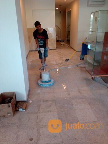 JASA POLES LANTAI TERASO , MARMER MURAH DI SURABAYA