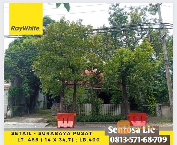 Rumah Jl.Setail - Surabaya Pusat MURAH 18 jt/m2 - STRATEGIS dekat Diponegoro , Raya Darmo