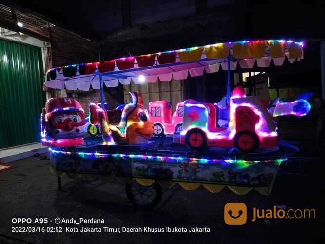 kereta panggung odong odong - kereta mini wisata kincir angin