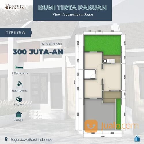 Bumi Tirta Pakuan, Bogor. Hunian nyaman, modern, dengan view Gunung Salak