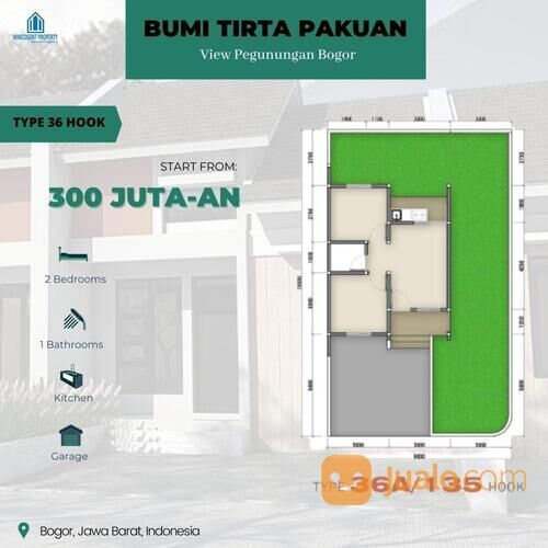 Bumi Tirta Pakuan, Bogor. Hunian nyaman, modern, dengan view Gunung Salak