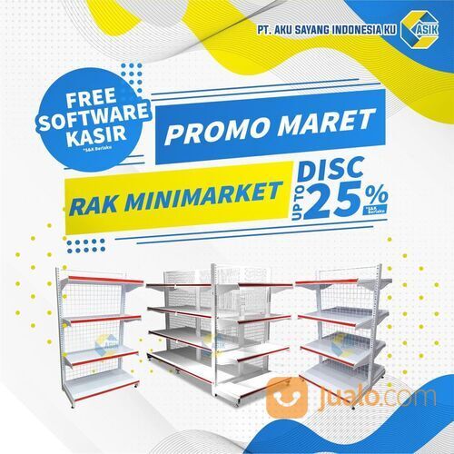 perlengkapan rak minimarket & rak toko murah kota palu