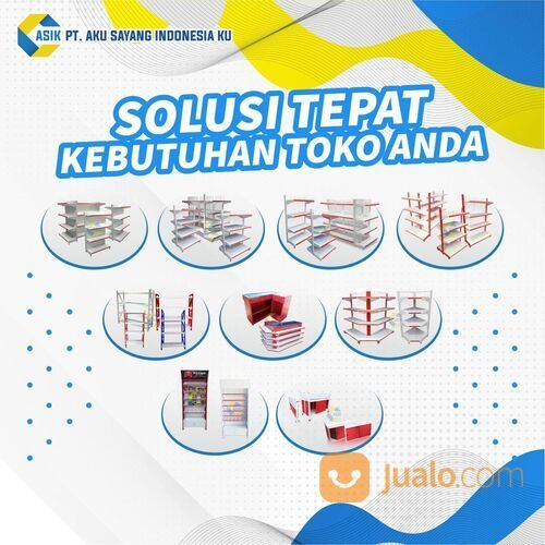 perlengkapan rak minimarket & rak toko murah kota palu