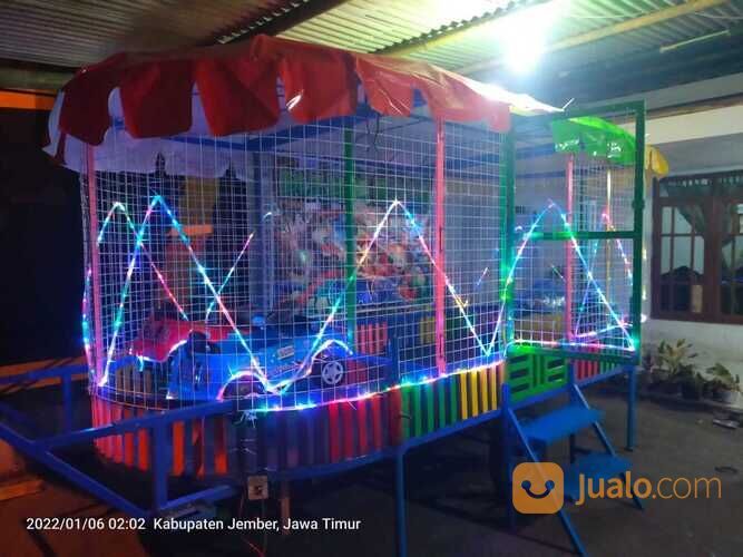 kereta panggung fiber odong odong - kereta mini wisata komedi putar mandi bola perosotan