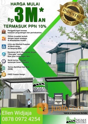 Pergudangan Sigma Kartika green warehouse gunung sindur serpong