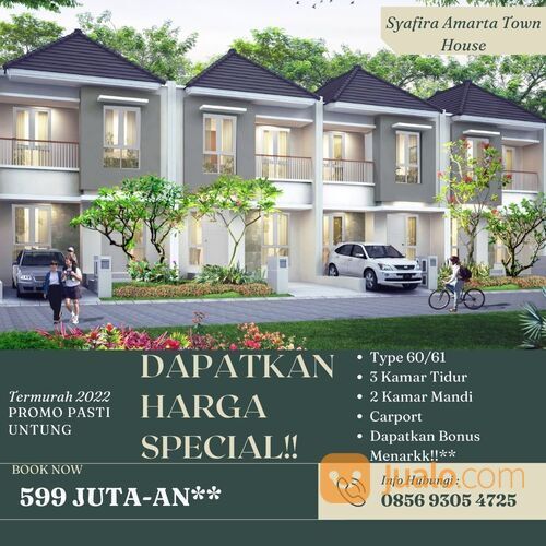 New Cluster Syafira Amarta Town House 599 JT-an**