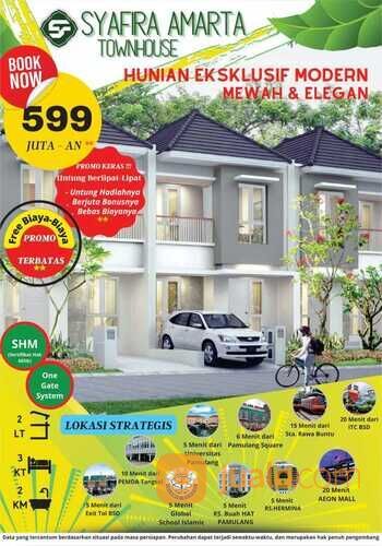 New Cluster Syafira Amarta Town House 599 JT-an**
