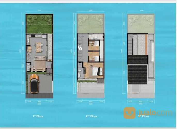 Rumah cluster Z living lake garden Grand wisata